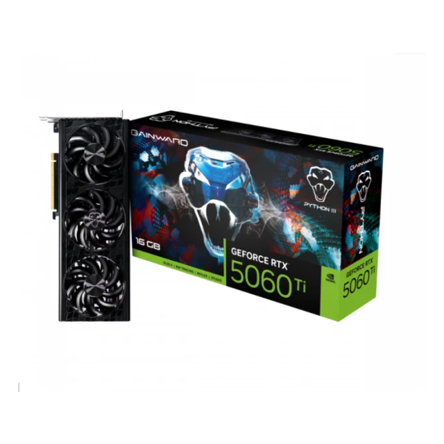 SVGA Gainward RTX5060 Ti Python III 16GB GDDR7 128bit 3xDP, NE7506T019T1-GB2061T