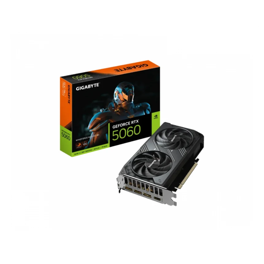 SVGA Gigabyte RTX 5060 WindForce Max OC 8GB, GV-N5060WF2MAX OC-8GD