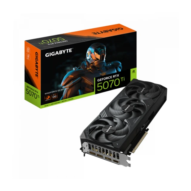 SVGA GIGABYTE RTX 5070 Ti Windforce OC 16GB GDDR7 256bitSFF, GV-N507TWF3OC-16GD