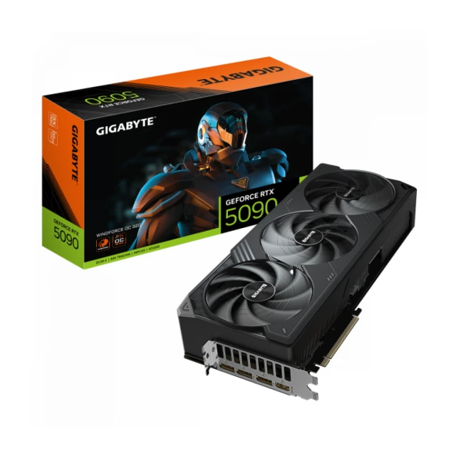 SVGA Gigabyte RTX 5090 WindForce3 OC 32GB GDDR7 512Bit, GV-N5090WF3OC-32GD