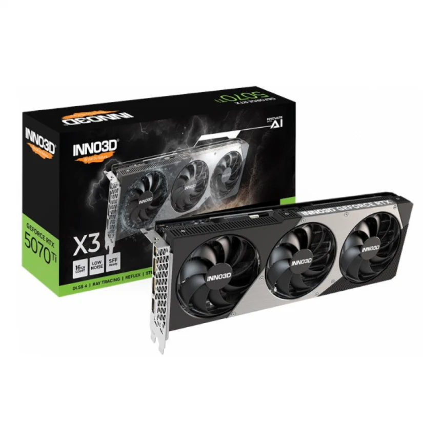SVGA INNO3D RTX 5070 Ti 16GB Inno3D X3 OC GDDR7, N507T3-16D7-176068N