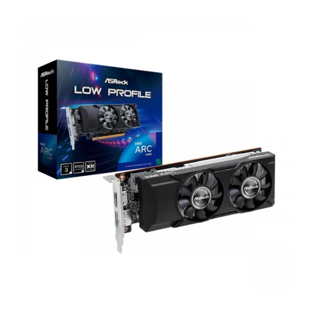 SVGA Intel Arc A380 Asrock LP 6GB GDDR6, A380 LP 6G/90-GA46ZZ-00UANF