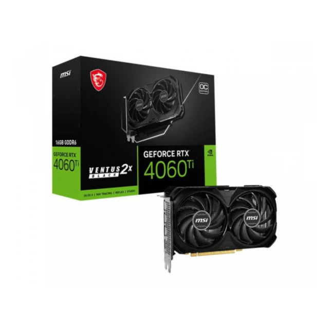 SVGA MSI RTX 4060 Ti 16GB Ventus 2X Black OC GDDR6