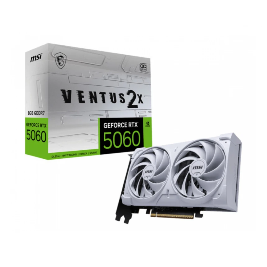 SVGA MSI RTX 5060 8GB Ventus White 2X OC GDDR7, V537-003R