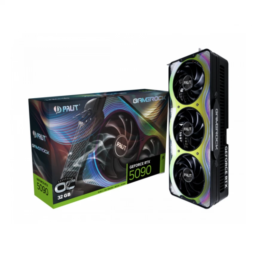 SVGA Palit GeForce RTX5090 GameRock OC 32GB GDDR7, NE75090S19R5-GB2020G