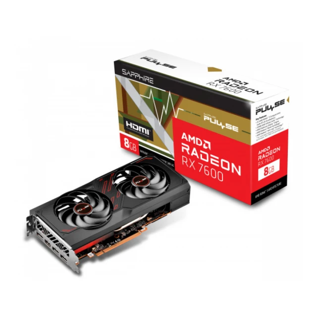 SVGA Sapphire Radeon RX 7600 Gaming OC Pulse 8GB GDDR6, 11324-01-20G