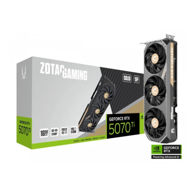 SVGA Zotac GeForce RTX 5070 Ti SOLID SFF 16GB GDDR7 256bit, ZT-B50710D3-10P
