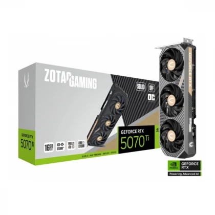 SVGA Zotac GeForce RTX 5070 Ti SOLID SFF OC 16GB GDDR7 256bit, ZT-B50710J3-10P