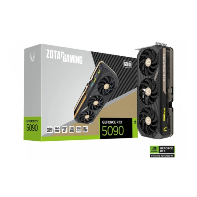 SVGA Zotac GeForce RTX 5090 SOLID 32GB GDDR7 512bit, ZT-B50900D-10P