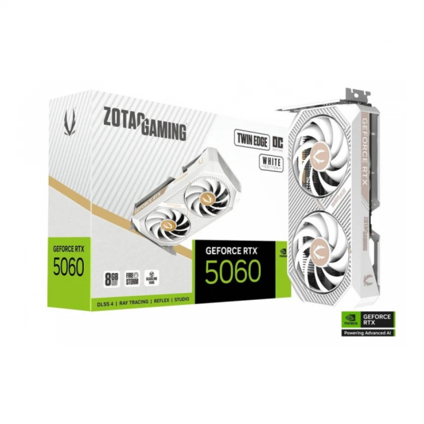 SVGA Zotac RTX 5060 Twin Edge OC 8GB GDDR7 White Edition, ZT-B50600Q-10M
