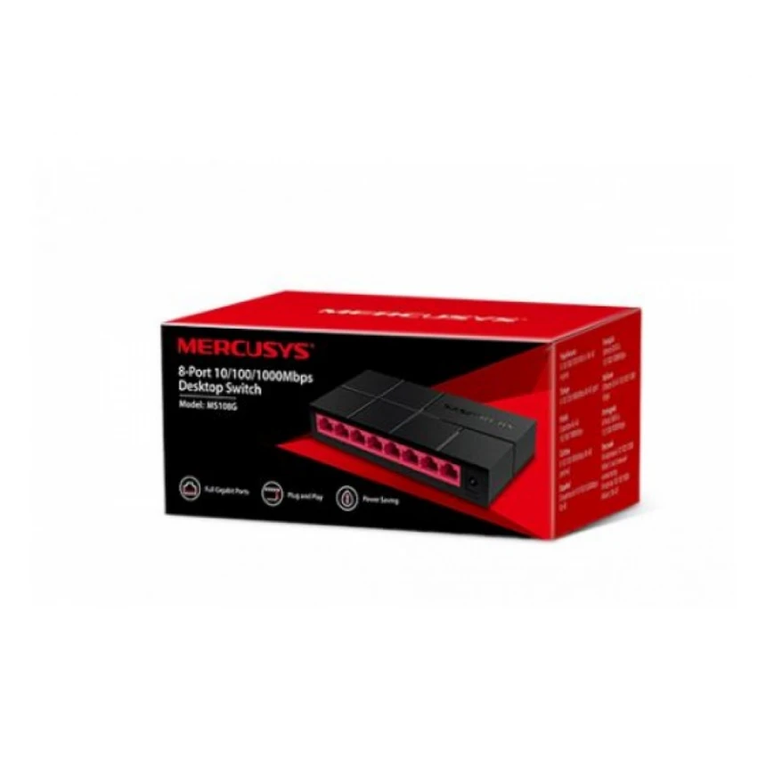 Switch Mercusys MS108G 8-port 10/100/1000Mbps
