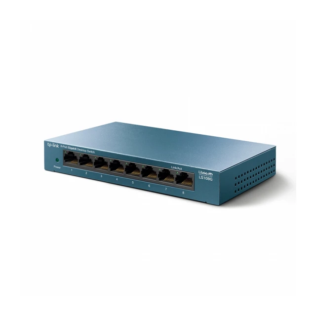 Switch TP-LINK LS108G LiteWave Gigabit 8xRJ-45/10/100/1000Mbps/metalno kućište