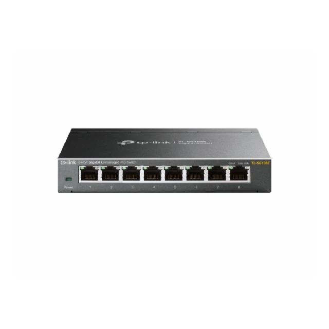 Switch TP-LINK TL-SG108E Gigabit/8x RJ45/10/100/1000Mbps/eSmart/Desktop metalno kuciste