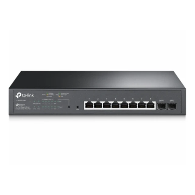 Switch TP-Link TL-SG2210MP gigabit/10xRJ45/8xPOE/2xSFP/Rackmount/metalno kucište