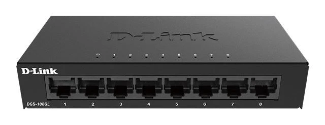 D-Link 8-port Gigabit neupravljiv metal switch DGS-108GL/E