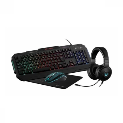 Tastatura + miš + podloga + slušalice USB Volkano VX Herac VX-147-BKV3 US crna