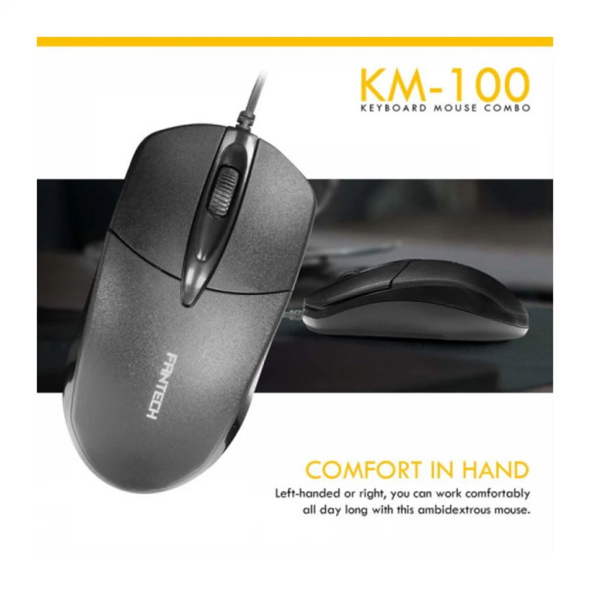 Tastatura + Mis USB Logitech Fantech GO KM-100 US crna