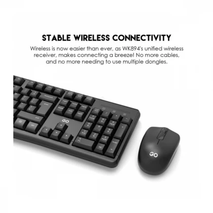 Tastatura + Mis Wireless Fantech WK-894 US crna