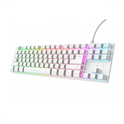 Tastatura TRUST GXT833 THADO žicna/RGB/TKL/gaming/bela