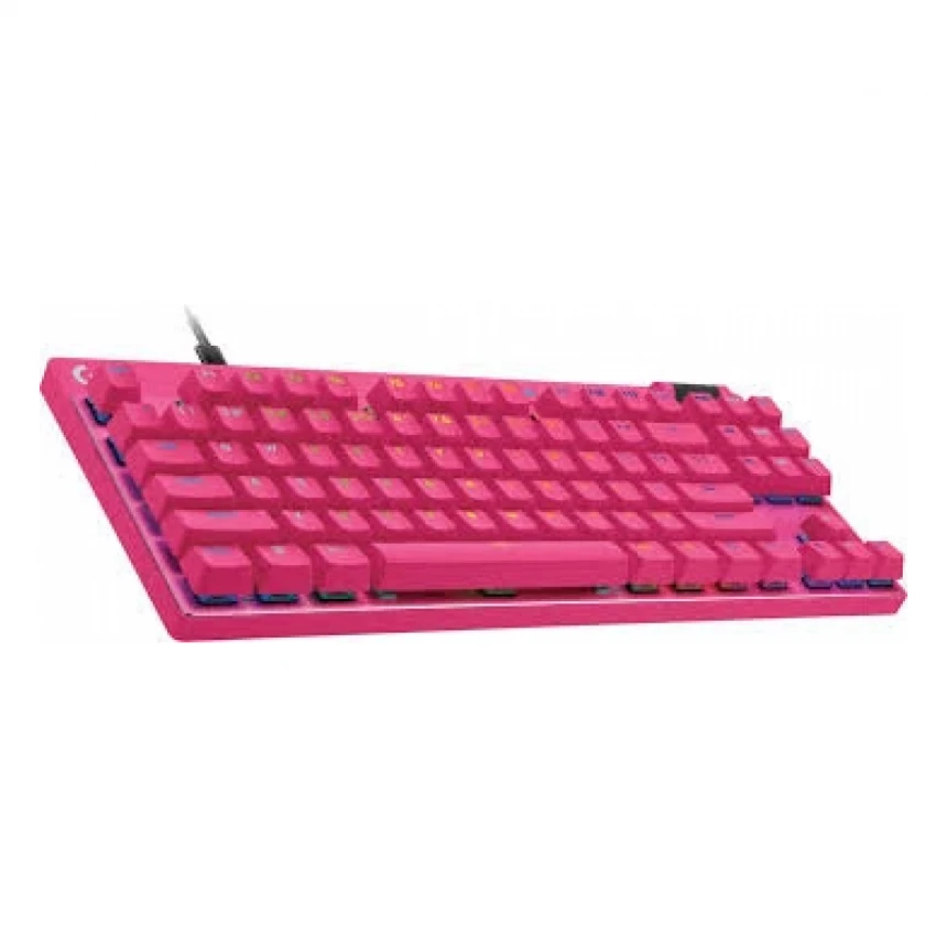 Tastatura žična gaming Logitech PRO X TKL RAPID roze 920-013253