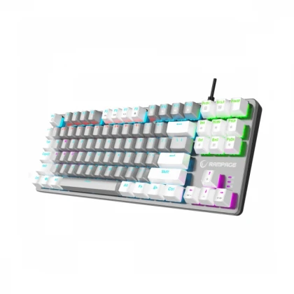 Tastatura žična gaming Rampage Snug K14 TKL mehanička plavi switc 41853