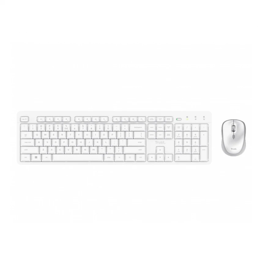 Tastatura+miš TRUST ODY II bežicna /US/bela