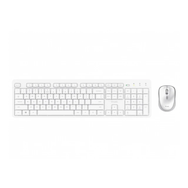Tastatura+miš TRUST ODY II bežicna /US/bela