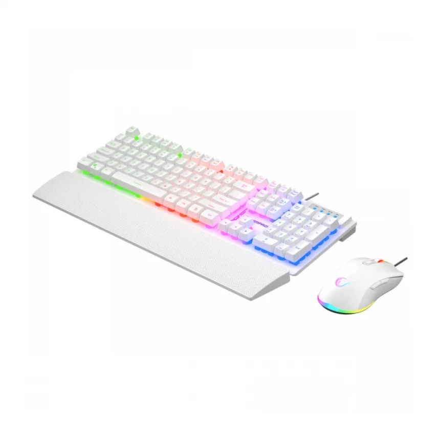 Tastatura+miš žični set Rampage KM-RX7 FORTUNA V2 beli 42578
