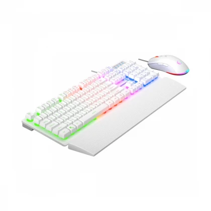 Tastatura+miš žični set Rampage KM-RX7 FORTUNA V2 beli 42578