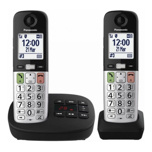 Telefoni Fiksni bezicni PANASONIC KX-TGU432EXB - 2 Slusalice