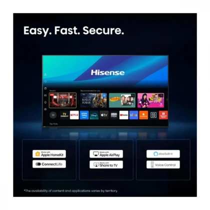 Televizor Hisense H43E6ST Smart, DLED, UHD 4K, 43"(109cm), DVB-C, DVB-T2, DVB-S2