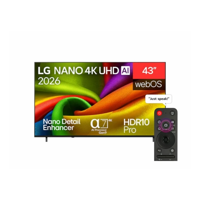 Televizor LG 43NU850B3LA/LED/43"/4K Ultra HD/smart/webOS 26/crna