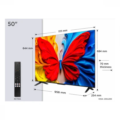 Televizor TCL 50S5K/QLED/50"/Full HD/60Hz/Google TV/crna