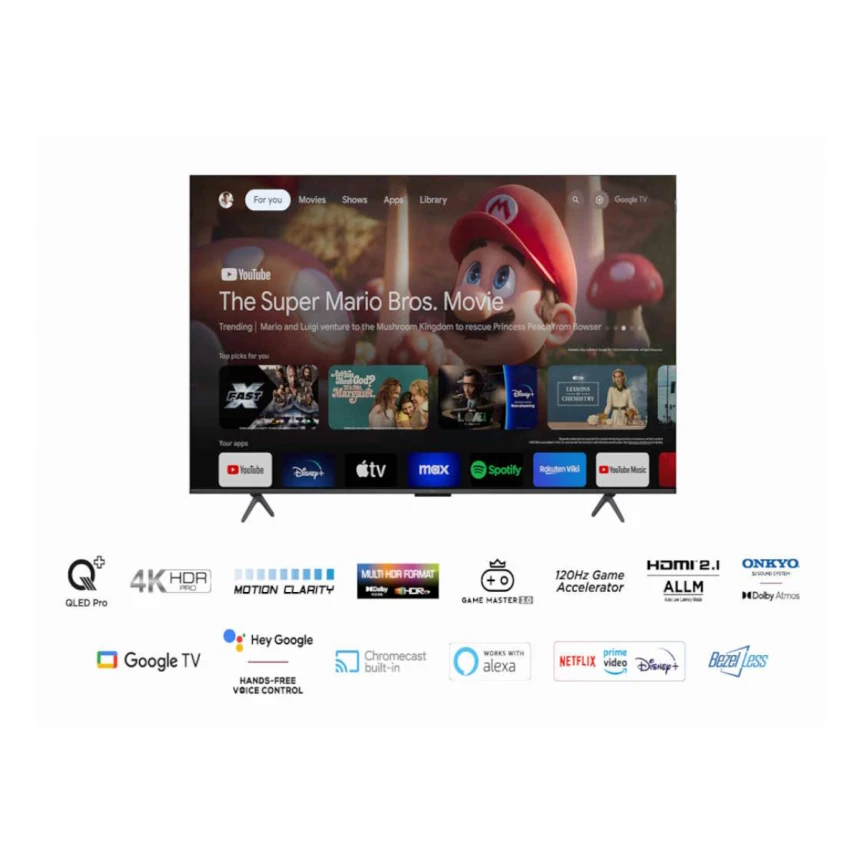 Televizor TCL 65C655/QLED/65"/4K HDR PRO/Google TV