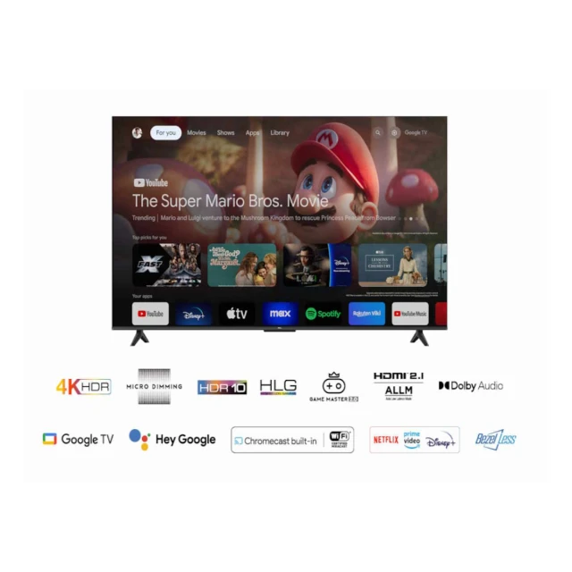 Televizor TCL 65V6B/LED/65"/4K HDR/60Hz/Google TV/crna