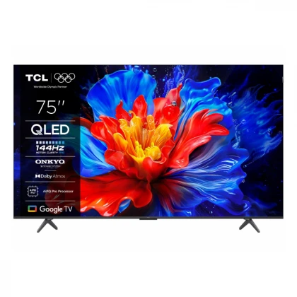 Televizor TCL 75P8K/QLED/75"/4K UHD/144Hz/Google TV/crna