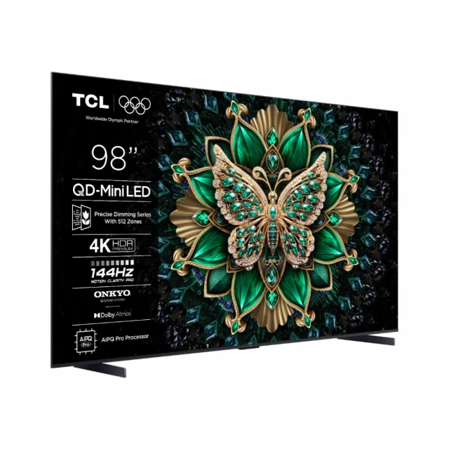 Televizor TCL 98C6K/MiniLED-QLED/98"/4K UHD/144Hz/Google TV/crna