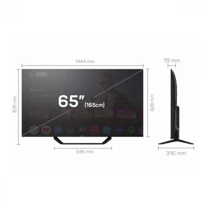 Televizor TESLA 65E655BUS/D-LED/65"/UHD/Smart/Google TV/crna