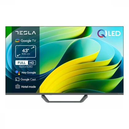 Televizor TESLA Q43E665GFS/QLED/43"/smart/Google TV/siva