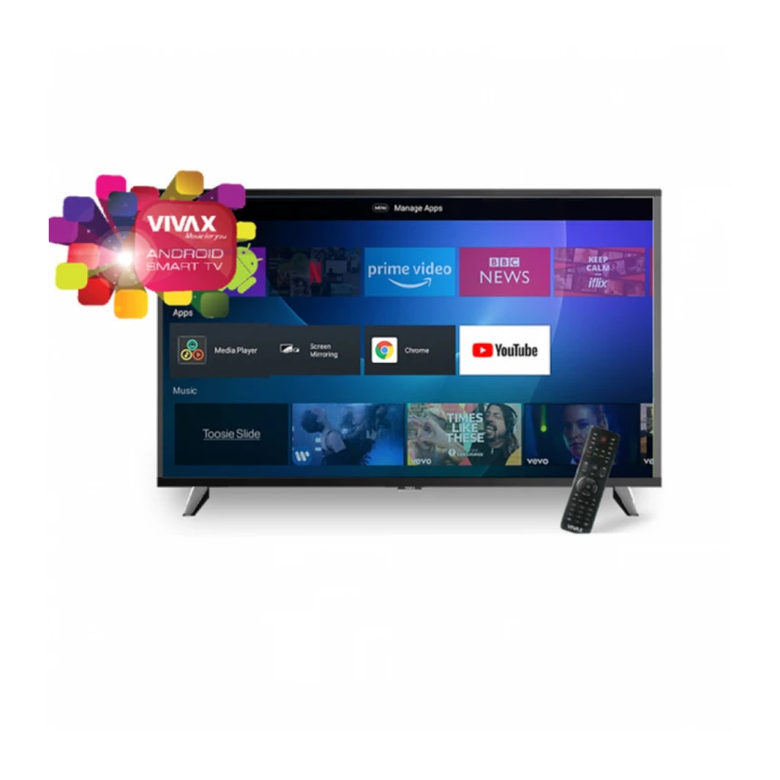 Televizor Vivax 39S60T2S2SM Smart, LED, HD Ready, 39"(99cm),DVB-T/C/T2/S
