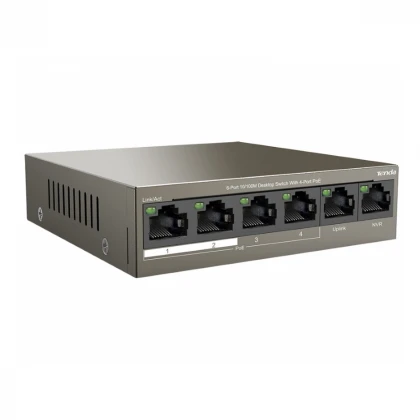 TENDA TEF1106P-4-63W 6-Port 10/100M Desktop Switch with 4-Port PoE 