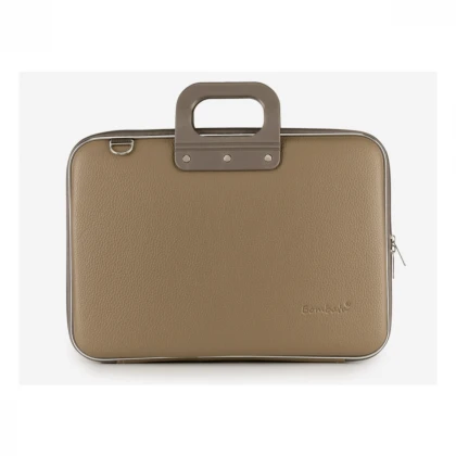 Torba BOMBATA CLASSIC VINIL LAPTOP BRIEFCASE (15") Dove Gray Taupe