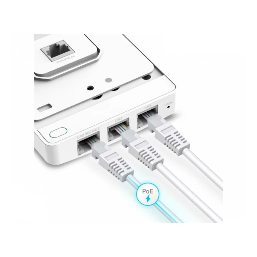 TP-LINK_ EAP615-Wall(EU) Wall Plate WiFi 6 Access Point 