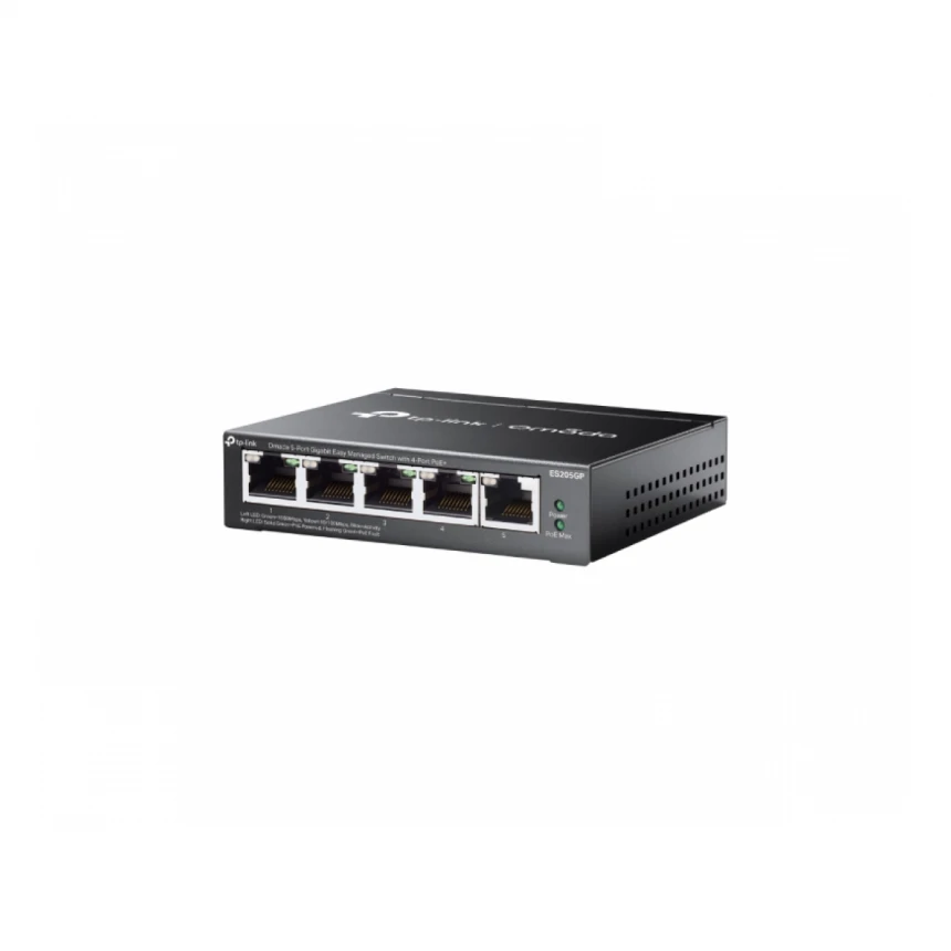 TP-LINK_ ES205GP 5-Port 10/100Mbps Gigabit Switch sa 4-Port PoE+