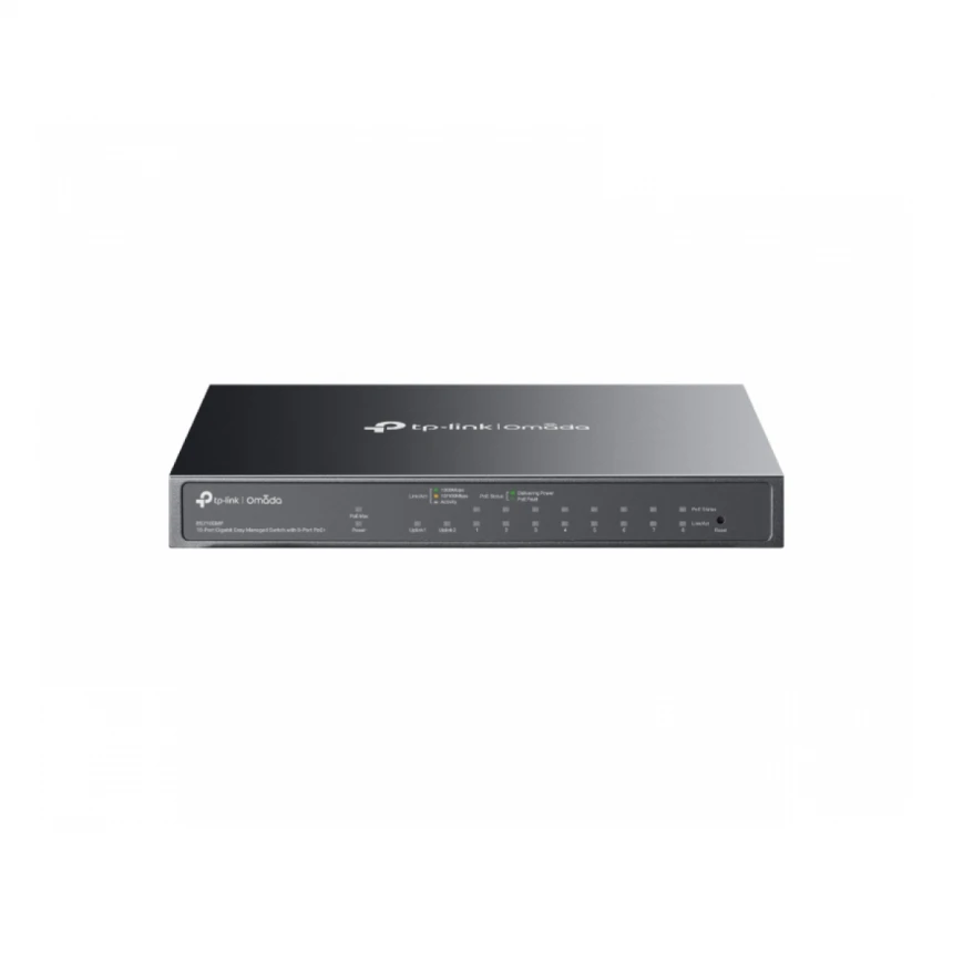 TP-LINK_ ES210GMP Omada 10-Port Gigabit Switch sa 8-Port PoE+
