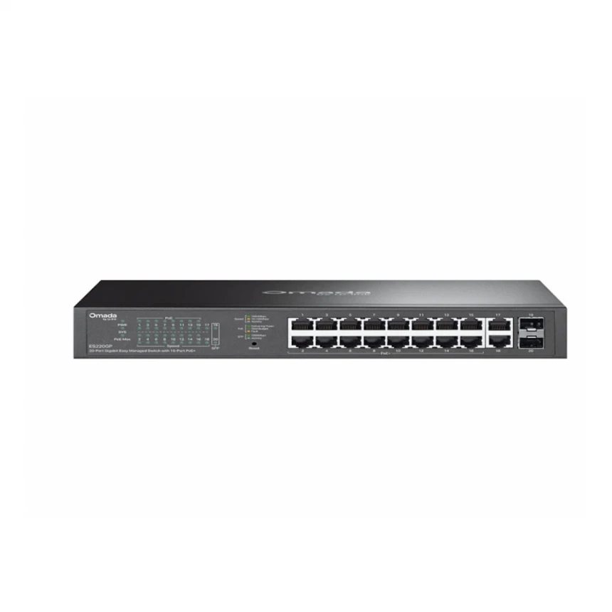 TP-LINK ES220GP(UN) Omada 20-Port Gigabit Easy upravljivi Switch sa16-Port PoE+