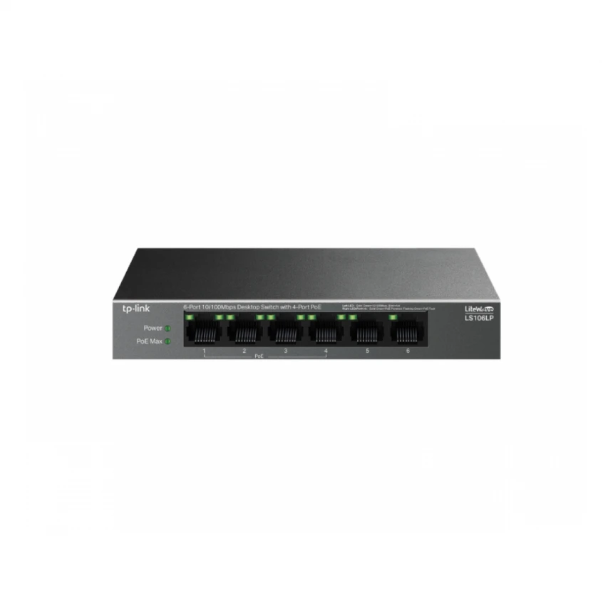 TP-LINK LS106LP 6-port 10/100mbps Desktop switch 