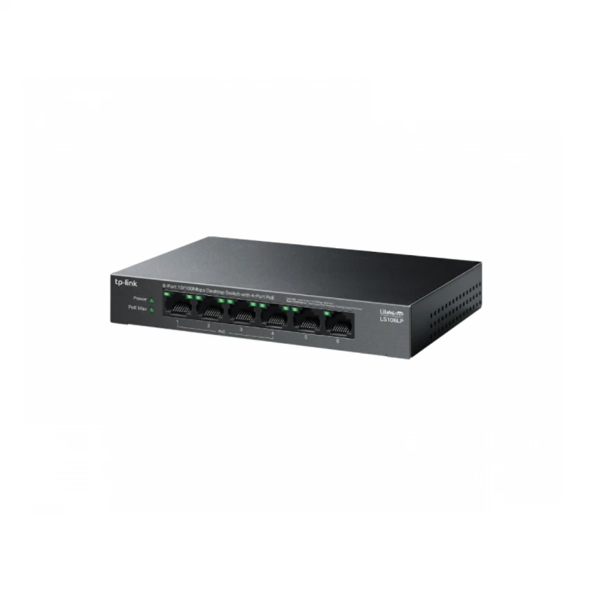 TP-LINK LS106LP 6-port 10/100mbps Desktop switch 