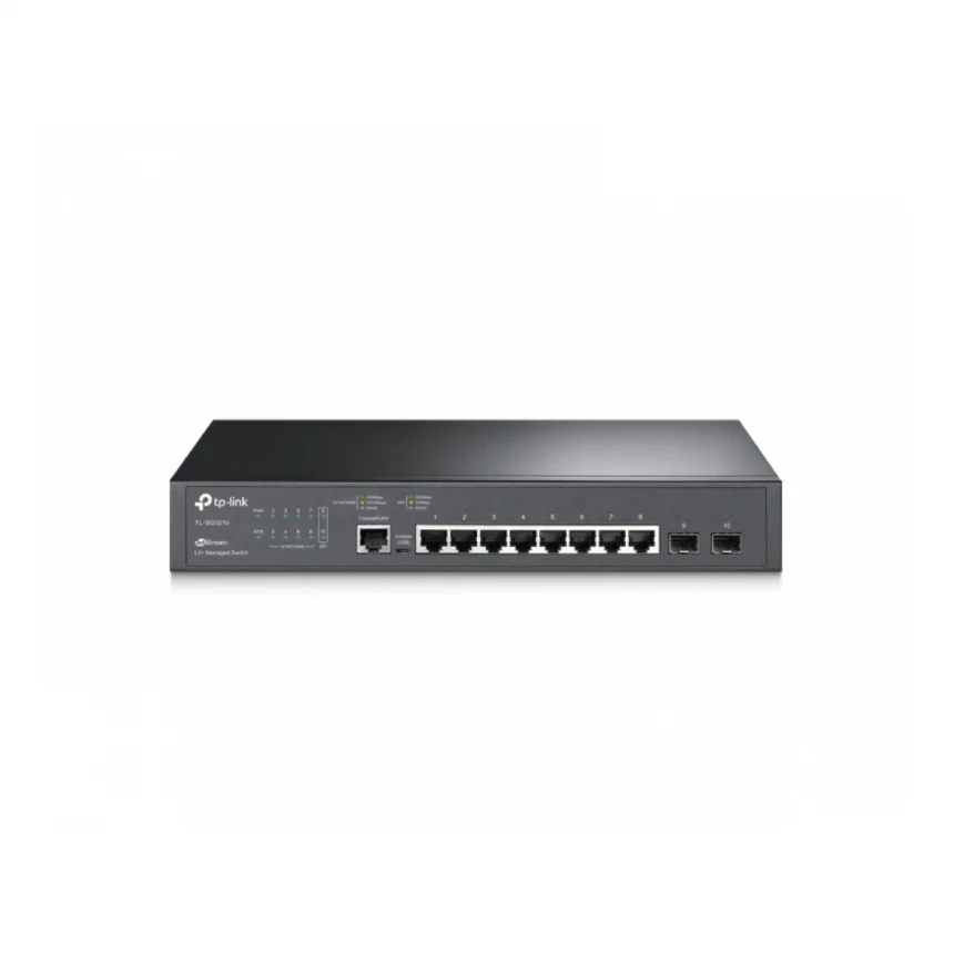 TP-LINK SG3210(UN) Omada 8-Port Gigabit L2+ Upravljivi Switch sa 2 SFP Slots 