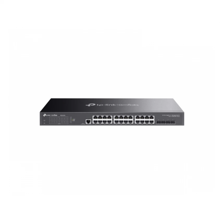 TP-LINK_ SG3428X Omada 24-Porta Gigabit L2+ upravljiv Switch sa 4 10GE SFP+ Slota 